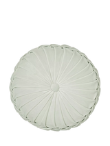 John Lewis Velvet Cushion with Pleated Circular Design- Buy online at McGrocer