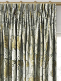 William Morris At Home Acanthus velvet curtains in flint, imported from the UK