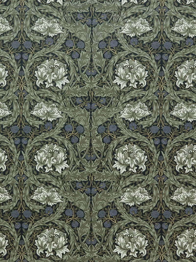 William Morris At Home African Marigold curtains Cornflower, UK version