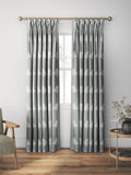 William Morris At Home Marigold Tree embroidered curtains, Woad (British brand)