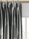 William Morris At Home Marigold Tree embroidered curtains, Woad (British brand)