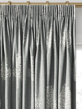 William Morris At Home Marigold Tree embroidered curtains, Woad (British brand)
