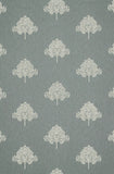 William Morris At Home Marigold Tree embroidered curtains, Woad (British brand)