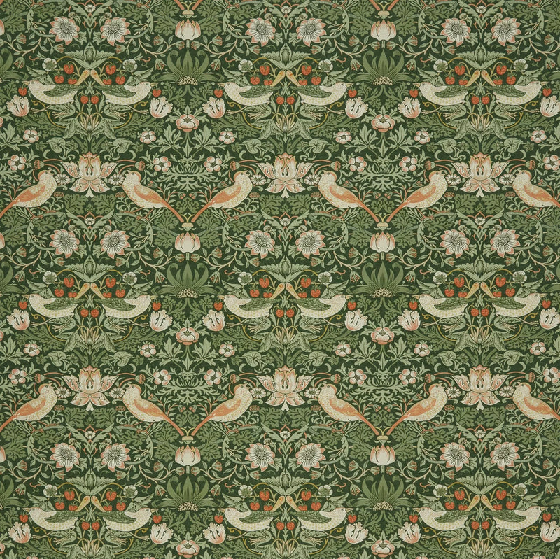 William Morris Strawberry Thief Nettle made to measure curtains - British product