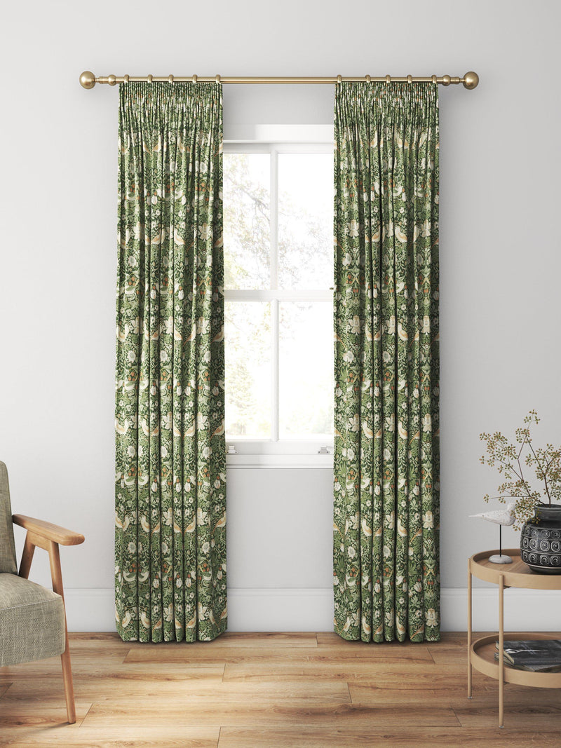 William Morris Strawberry Thief Nettle made to measure curtains - British product