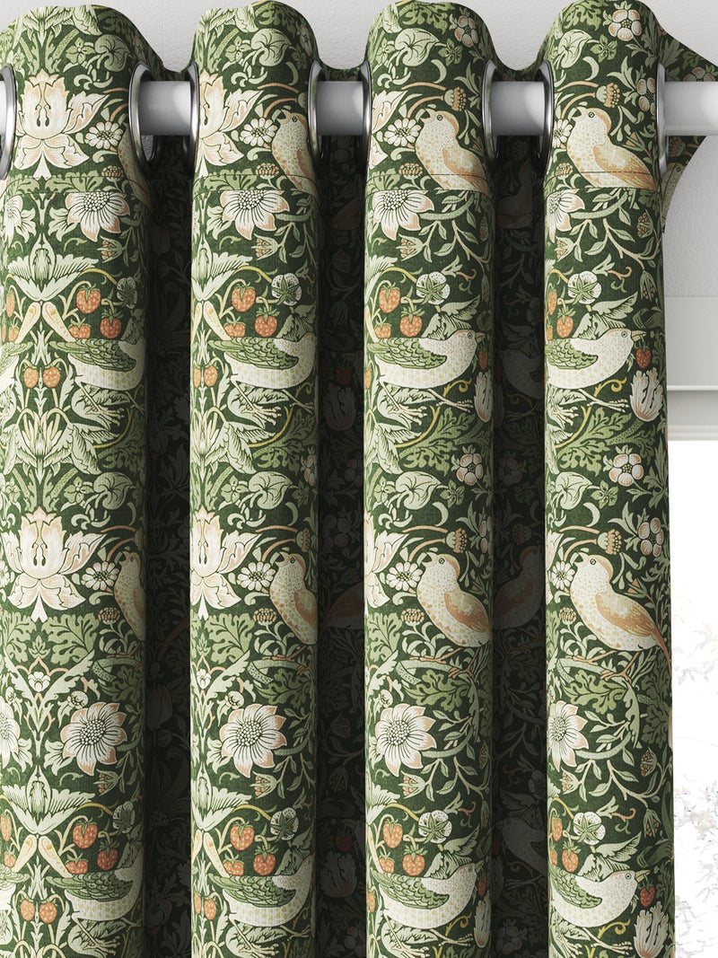 William Morris Strawberry Thief Nettle made to measure curtains - British product