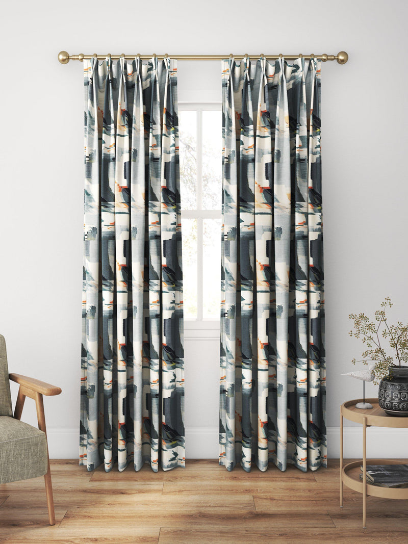 Harlequin Perspective made to measure curtain Slate/Sedona - British brand