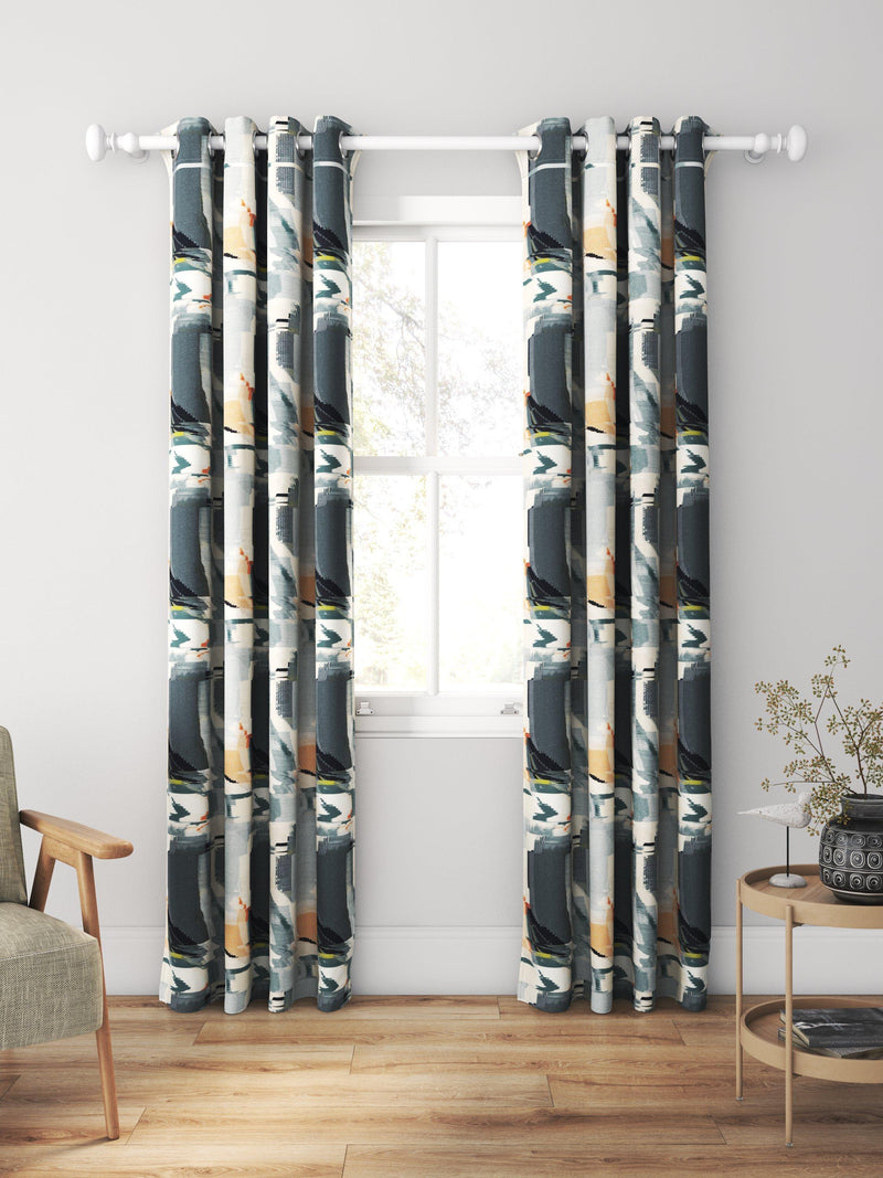 Harlequin Perspective made to measure curtain Slate/Sedona - British brand