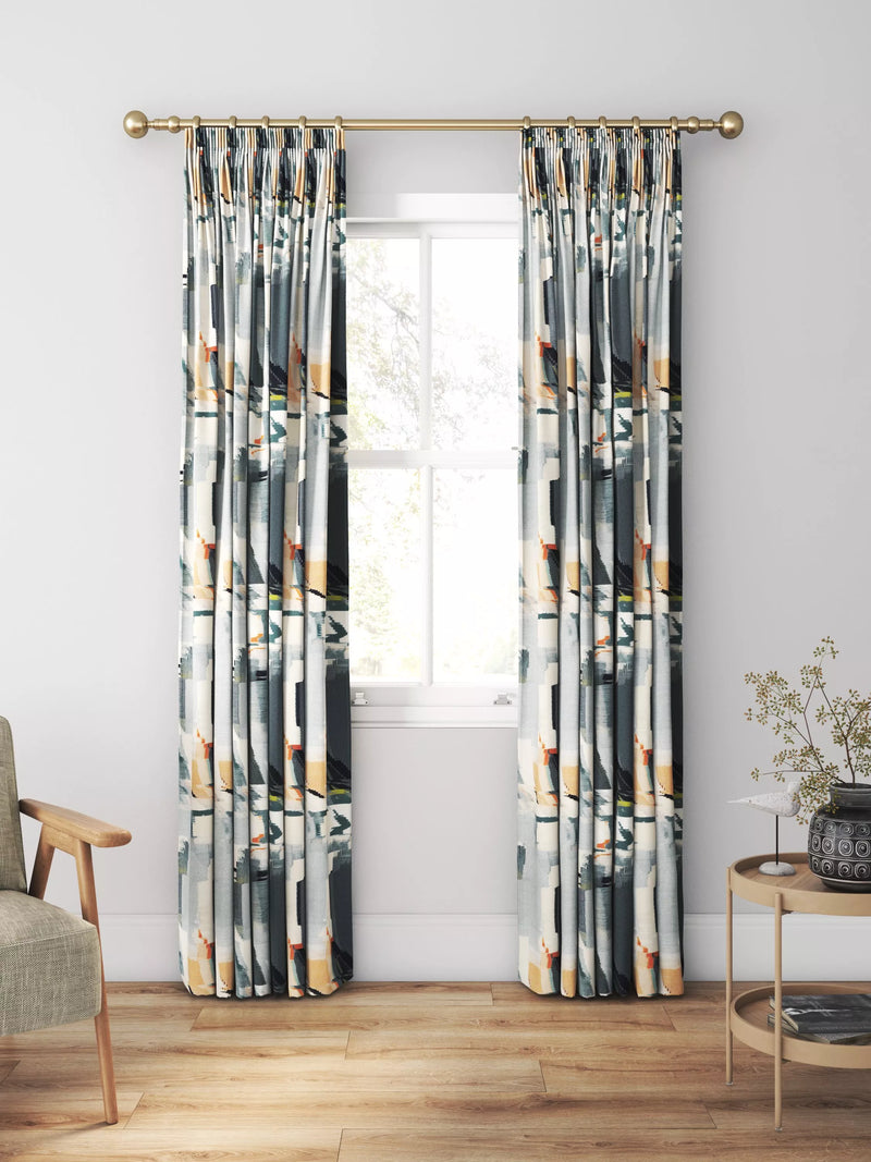 Harlequin Perspective made to measure curtain Slate/Sedona - British brand