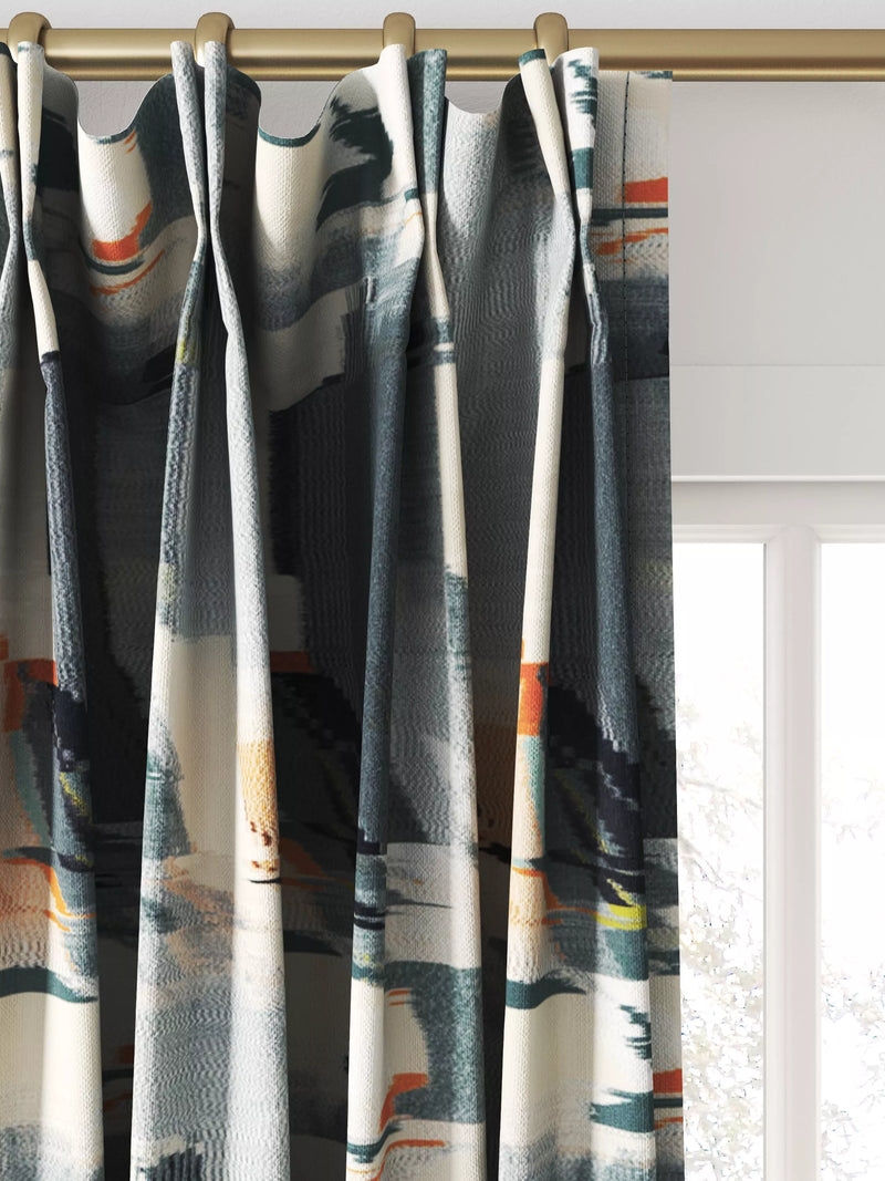 Harlequin Perspective made to measure curtain Slate/Sedona - British brand