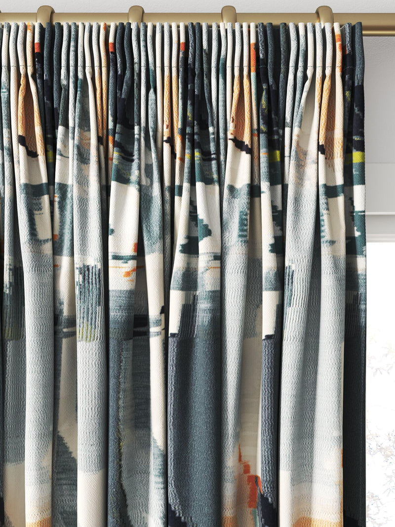 Harlequin Perspective made to measure curtain Slate/Sedona - British brand
