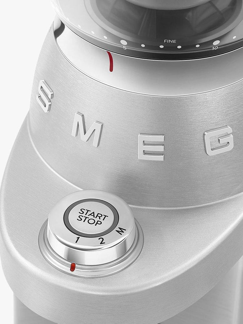 Smeg CGF02SSUK coffee grinder stainless steel (British brand)