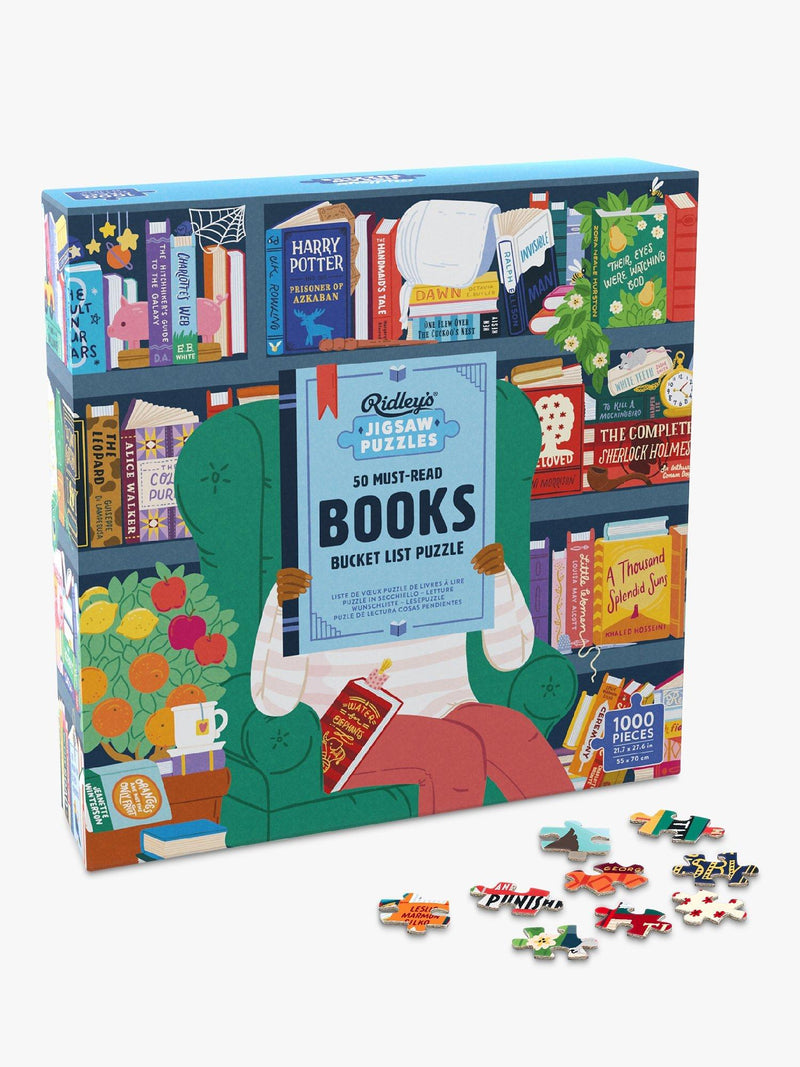 Ridley's Must Read Books jigsaw puzzle 1000 pieces, imported from the UK