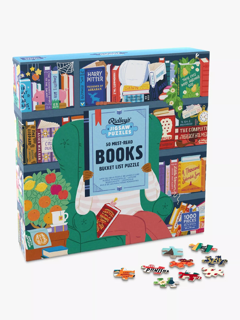 Ridley's Must Read Books jigsaw puzzle 1000 pieces, imported from the UK