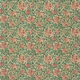 John Lewis Morris & Co. Honeysuckle Made to Measure Curtains or Roman Blind, Cream/Wine- Buy online at McGrocer