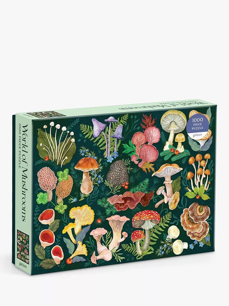 Galison Mushroom Jigsaw Puzzle 1000 Pieces - British product