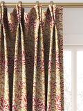 Morris & Co. Willow Bough woven curtains roman blind in russet - British product