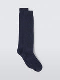 John Lewis Wool Silk Blend Knee High Socks