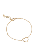 ENAMEL Copenhagen organic heart bracelet yellow gold - British product