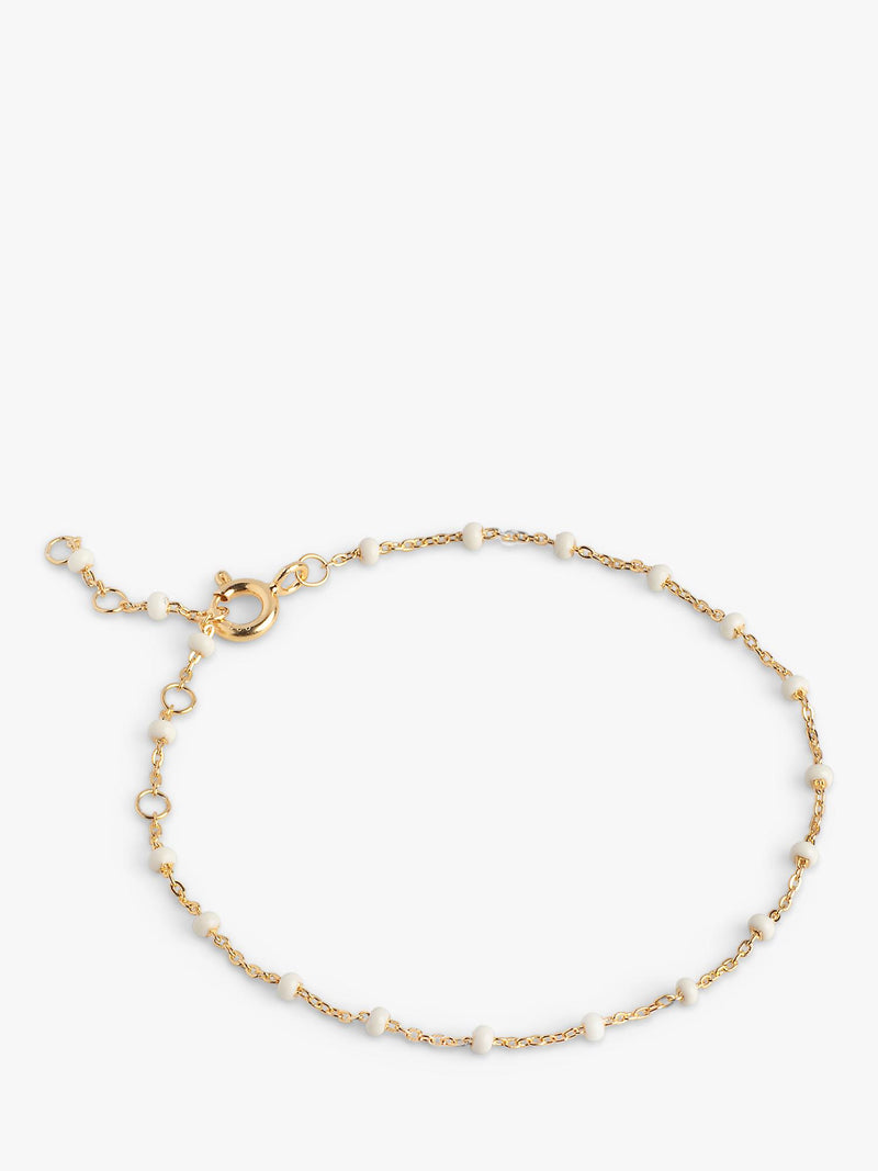 ENAMEL Copenhagen Lola Enamel Bead Chain Bracelet, imported from the UK