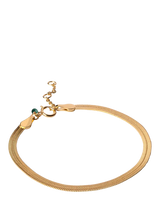 John Lewis ENAMEL Copenhagen Caroline 18ct Gold Plated Chain Bracelet 15.5-17.5cm- Buy online at McGrocer