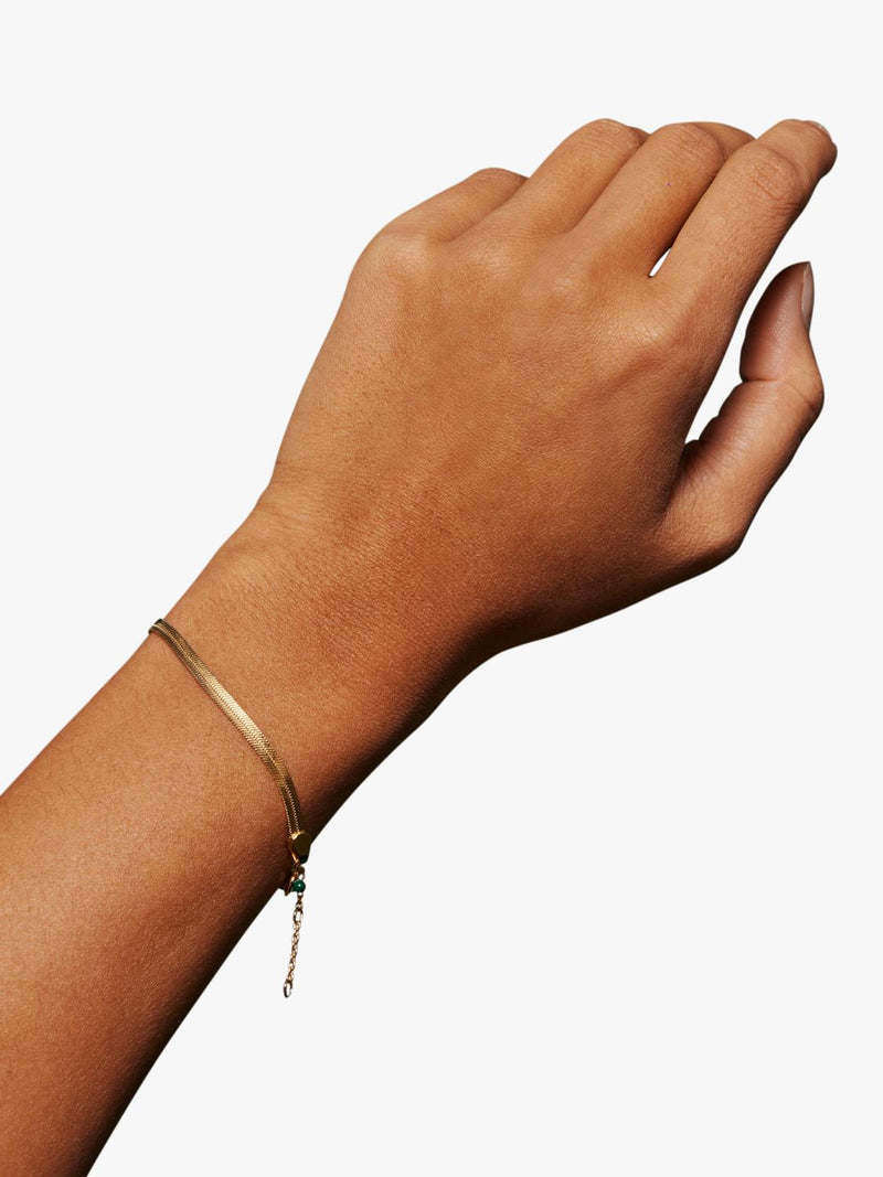 ENAMEL Copenhagen Caroline Chain Bracelet gold plated, UK version