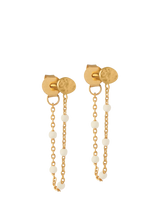 John Lewis ENAMEL Copenhagen Lola Enamel Chain Drop Earrings- Buy online at McGrocer