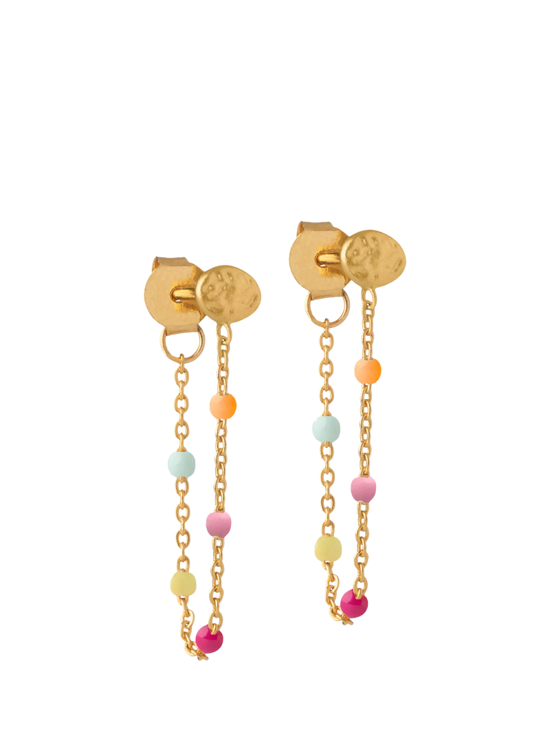 ENAMEL Copenhagen Lola Enamel Chain Drop Earrings