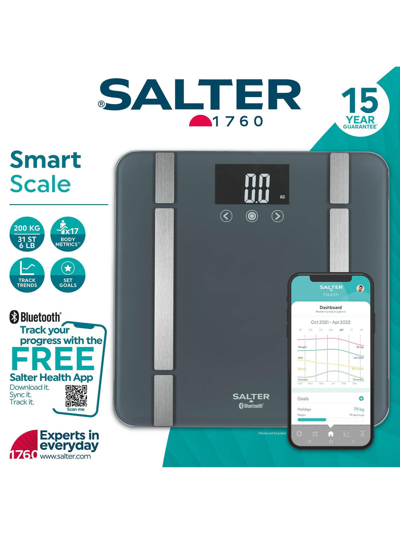 Salter bathroom scale charcoal (British brand)