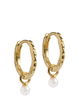 John Lewis ENAMEL Copenhagen Belle Hoop Earrings Yellow Gold- Buy online at McGrocer