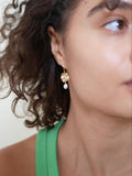 ENAMEL Copenhagen Kai Pearl drop earrings gold plated - British product