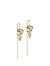 John Lewis ENAMEL Copenhagen Kim Chain Drop Earrings, Gold- Buy online at McGrocer