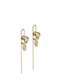 ENAMEL Copenhagen chain drop earrings gold, UK version