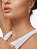 ENAMEL Copenhagen chain drop earrings gold, UK version