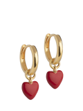 ENAMEL Copenhagen Amore hoop earrings gold plated sterling silver (British brand)
