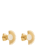 ENAMEL Copenhagen Soleil stud earrings 11x7.5mm, imported from the UK
