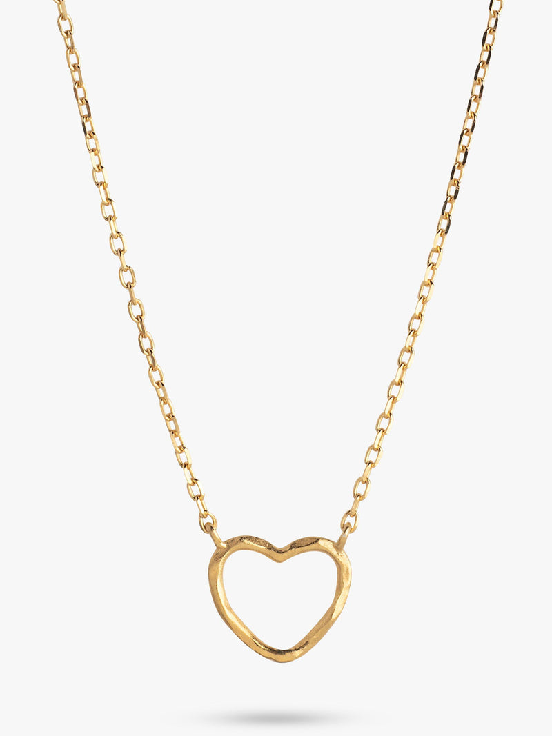 ENAMEL Copenhagen gold heart pendant necklace, imported from the UK