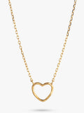 ENAMEL Copenhagen gold heart pendant necklace, imported from the UK