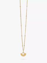 John Lewis ENAMEL Copenhagen Soleil Gold Plated Sterling Silver Necklace 45cm- Buy online at McGrocer