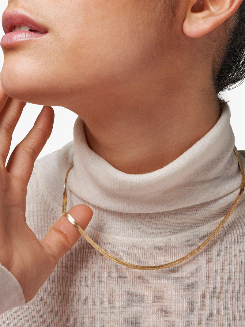 ENAMEL Copenhagen gold chain necklace 42cm (British brand)