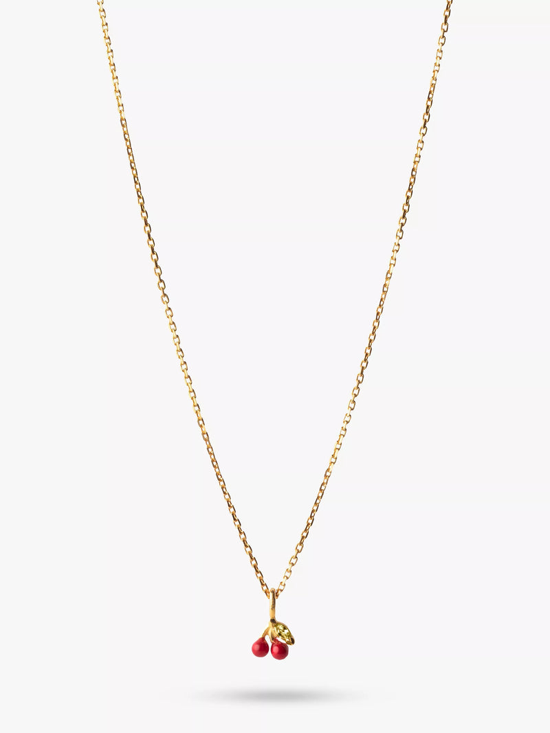 ENAMEL Copenhagen cherry pendant necklace 42-45cm, UK version