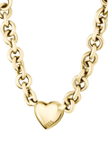 BOSS Honey Love heart pendant necklace gold, UK version