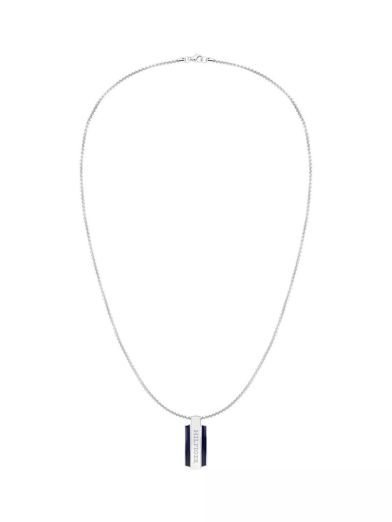 Tommy Hilfiger men's pendant necklace silver (British brand)