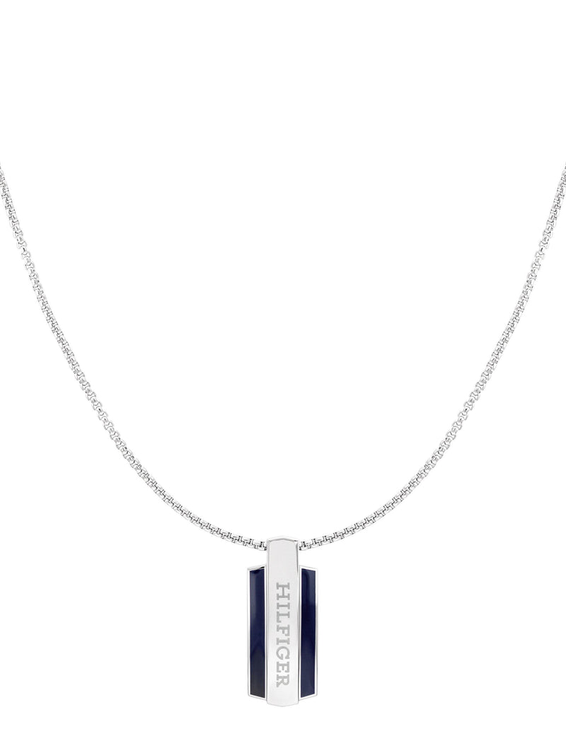 Tommy Hilfiger men's pendant necklace silver (British brand)