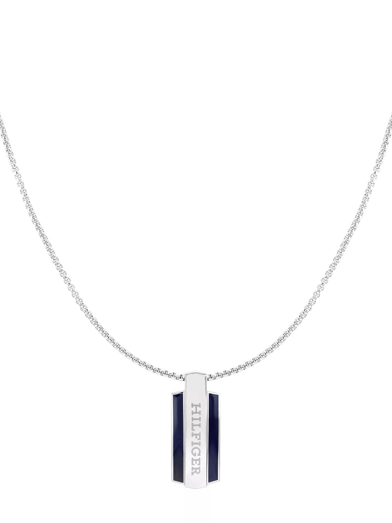 Tommy Hilfiger men's pendant necklace silver (British brand)