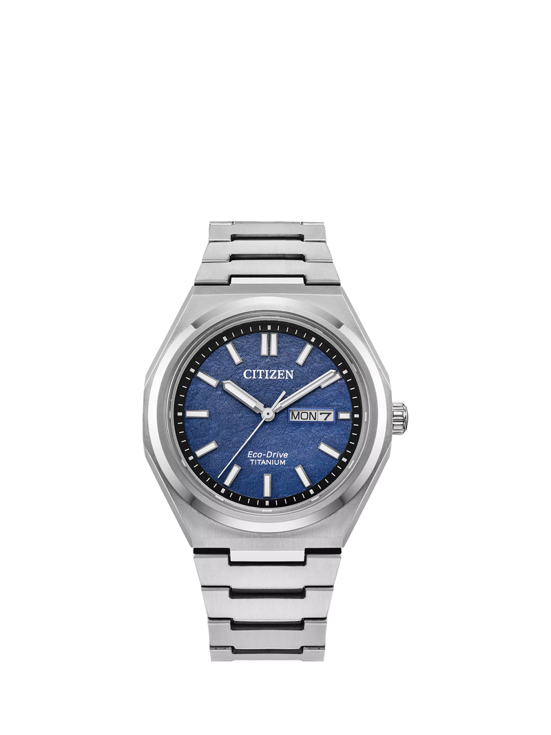 Citizen Zenshin watch blue dial silver bracelet, imported from the UK