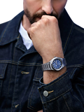 Citizen Zenshin watch blue dial silver bracelet, imported from the UK