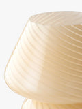 John Lewis glass mushroom table lamp, British brand