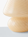 John Lewis glass mushroom table lamp, British brand