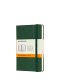 Moleskine pocket hardback notebook green - British product
